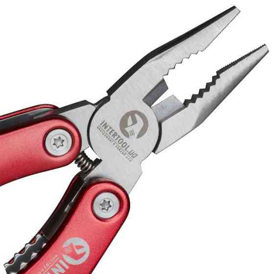 Мультиінструмент INTERTOOL HT-0541 160 мм, 12 в 1, чохол - багатофункціональний мультитул з чохлом Львів