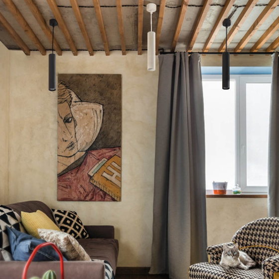 LED Світильник підвісний накладний 10W 4100К чорний VL-SP-10034B Videx Житомир - изображение 5