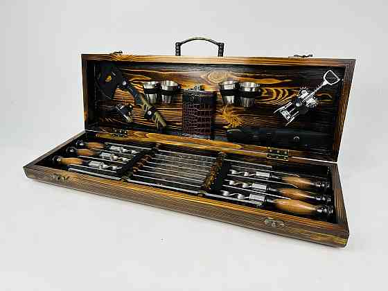 Подарочный набор шампуров в деревянном кейсе ФЕНИКС HAPPY DAYS Тернополь