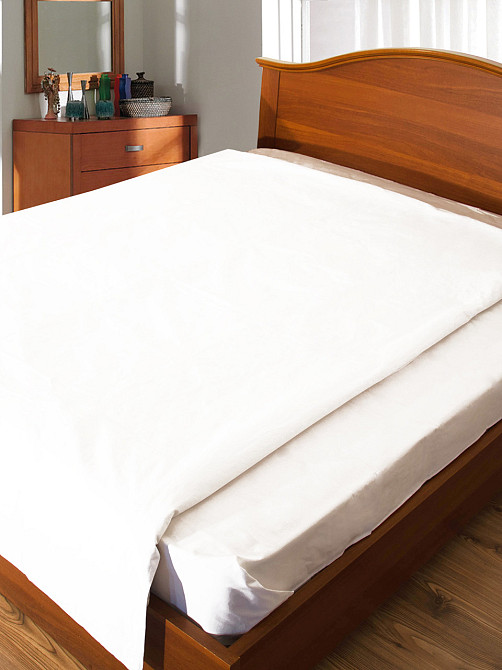 Підковдра бязь вибілена 145×215 полуторне, білий. Підковдри натуральні з бавовни Київ - фото 1