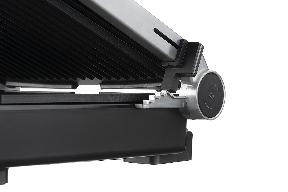 Гриль ARDESTO прижимний 2000Вт, темп. режимів-6, з`ємні пластини, розкриття на 180°, сріблястий Киев - изображение 10