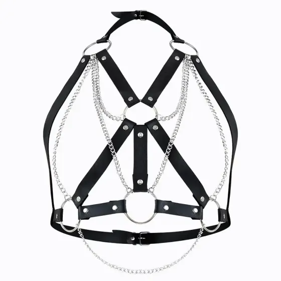 Портупея жіноча Art of Sex - Aiden Leather harness, Чорна XS-M Львов