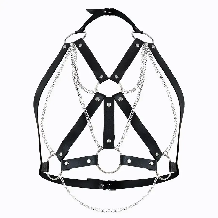 Портупея жіноча Art of Sex - Aiden Leather harness, Чорна XS-M Львов - изображение 1