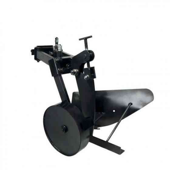 Плуг для мотоблока Zirka-105 (опорне колесо, коротка рама), (ПЛ10) (захват 20 см) Харьков