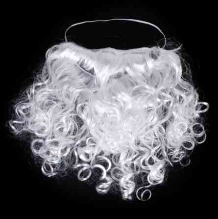 Борода Діда Мороза 17 на 17 см білий Київ