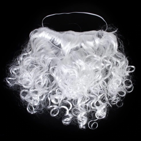 Борода Діда Мороза 17 на 17 см білий Київ - фото 1