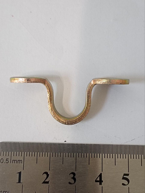 Вушко скоби-завіси колодки  15х 45мм, оцинк жовтий "P-o" Київ - фото 3