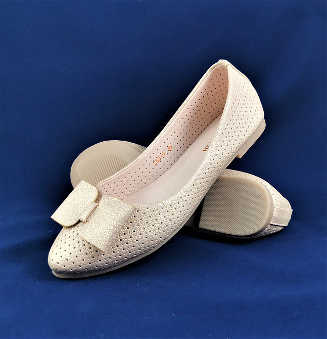 . Балетки Жіночі Бежеві Мокасини Туфлі (розміри: 36,38,40) - 83-5 Дніпро - фото 1