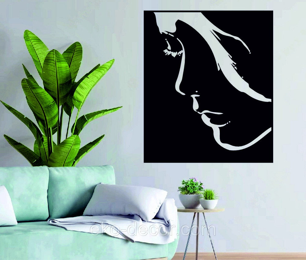 Декоративное настенное Панно «Женский Образ», Декор на стену 110*93 см, Черный Киев - изображение 1