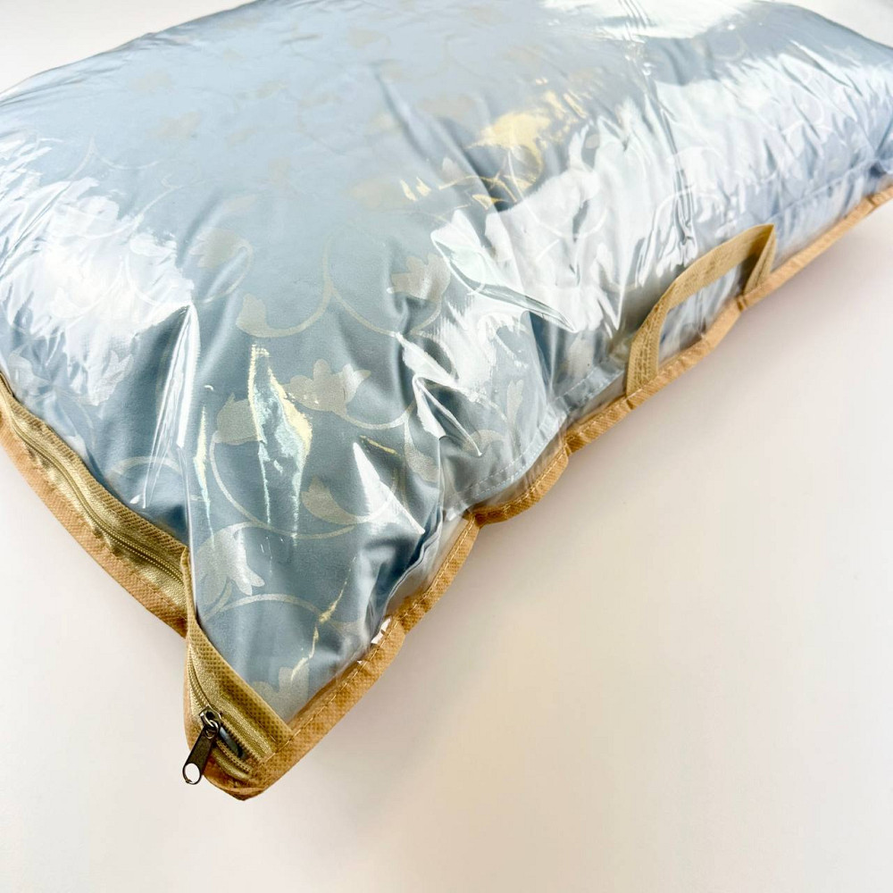 Сумка чехол с прозрачной вставкой для подушки 40х60 см (Бежевый) Сумы - изображение 5