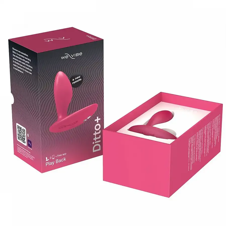 Анальна смарт-вібропробка We-Vibe Ditto+ Cosmic Pink з пультом ДК Львів - фото 8