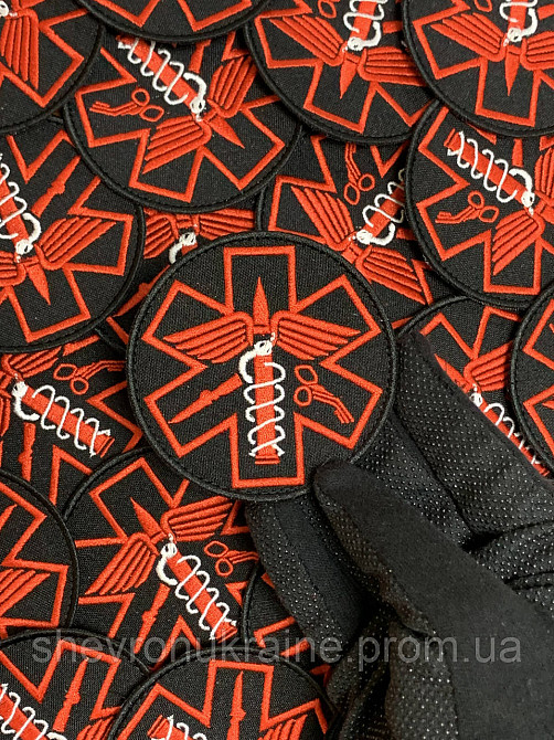 Шеврон Медик (Форма коло. На липучці) Розмір 8см у діаметрі Київ - фото 5