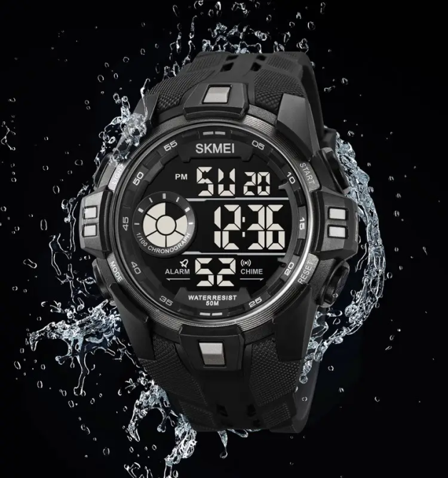 Часы мужские спортивные наручные Skmei 2123 (Черный с серым) Винница - изображение 5