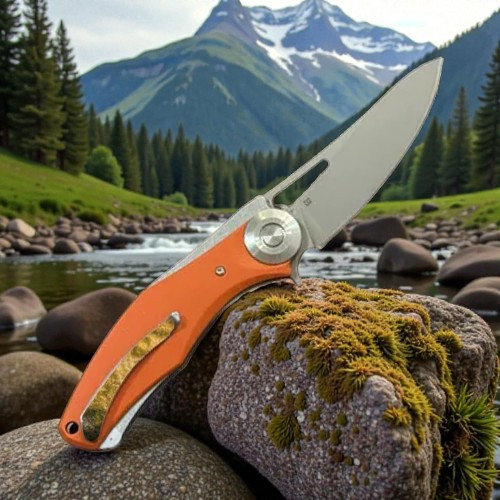 Нож складной Toucan D2, Orange Дніпро - фото 2