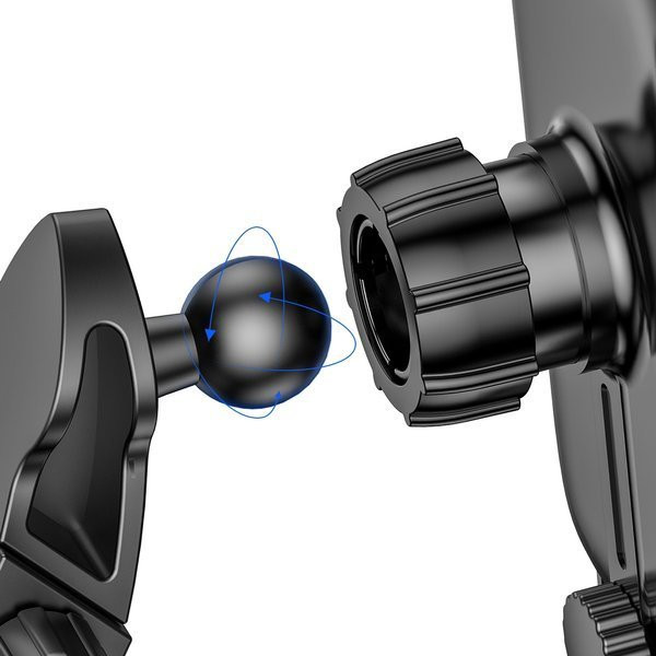 Автомобільний тримач для телефона з бездротовою зарядкою Baseus Light Electric 15 W WXHW03-01 (Чорний) Николаев - изображение 6