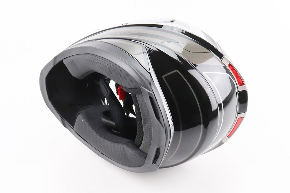 Шолом інтеграл, закритий BLD-M62 М (57-58см), ЧОРНИЙ/БІЛО-СІРИЙ Київ - фото 2