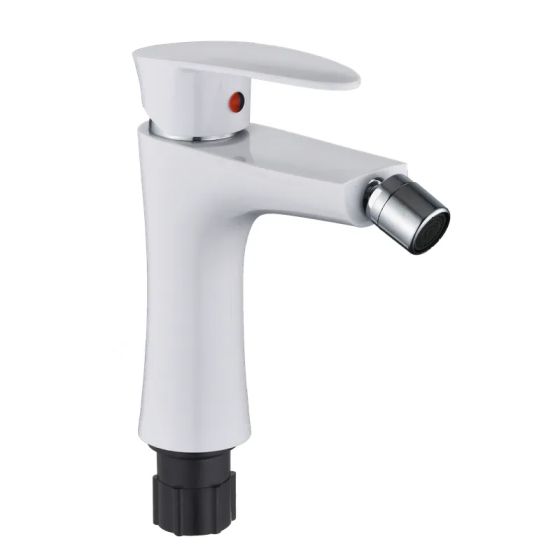 Смеситель для биде Plamix Cezar-002 SET White термопластик (со шлангами) (PM0731) Черновцы
