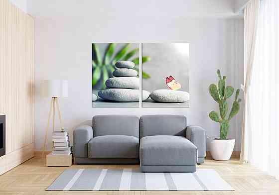 Модульная картина в гостиную / спальню  Спа камні   TLV-2_030 120х170 см Київ