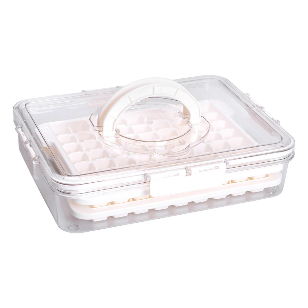 Контейнер для заморозки льда 126 отсеков 30.5х24х7 см Бежевый HP-27-8 Киев - изображение 5