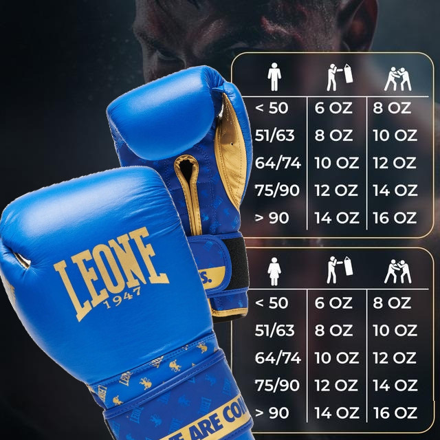 Боксерські рукавиці Leone GN220 DNA Blue 16 унцій (бинти 4 м. в комплекті) Кам'янське - фото 10