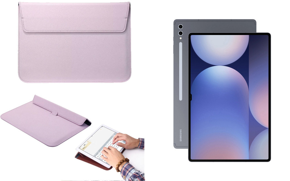 Чохол-конверт VitoCase для Samsung Galaxy Tab S10+, S10 Ultra 5G, з функцією підставки для планшета Фіолетовий Київ - фото 1