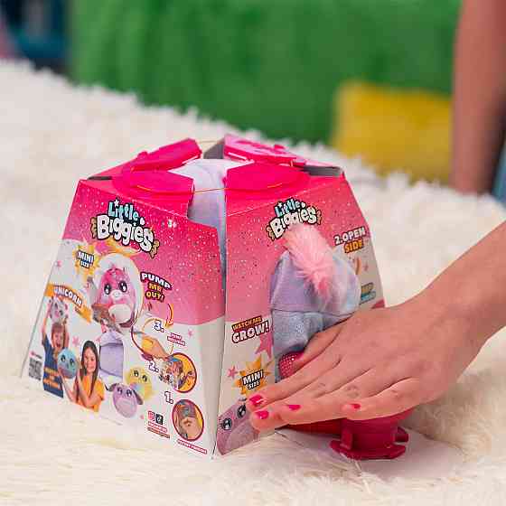 Ігровий набір Biggies серії Little Fantasy - Рожевий єдиноріг (надувна іграшка, насос) Дніпро