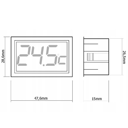 Термометр цифровий з виносним датчиком і 1.5&quot;РК, TPM-10 Вінниця - фото 3