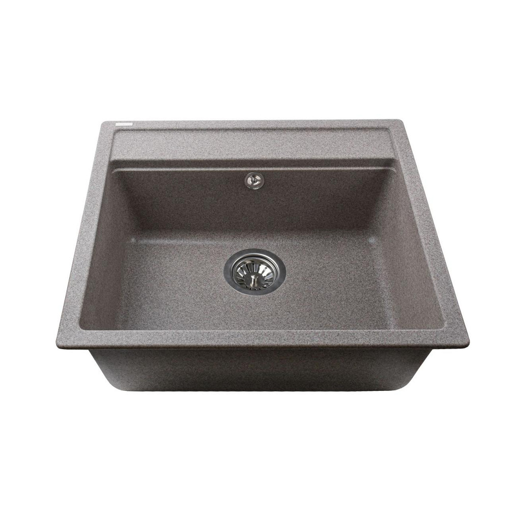 Гранітна мийка Globus Lux VOLTA мокко 570х510мм (000023501) Київ - фото 2