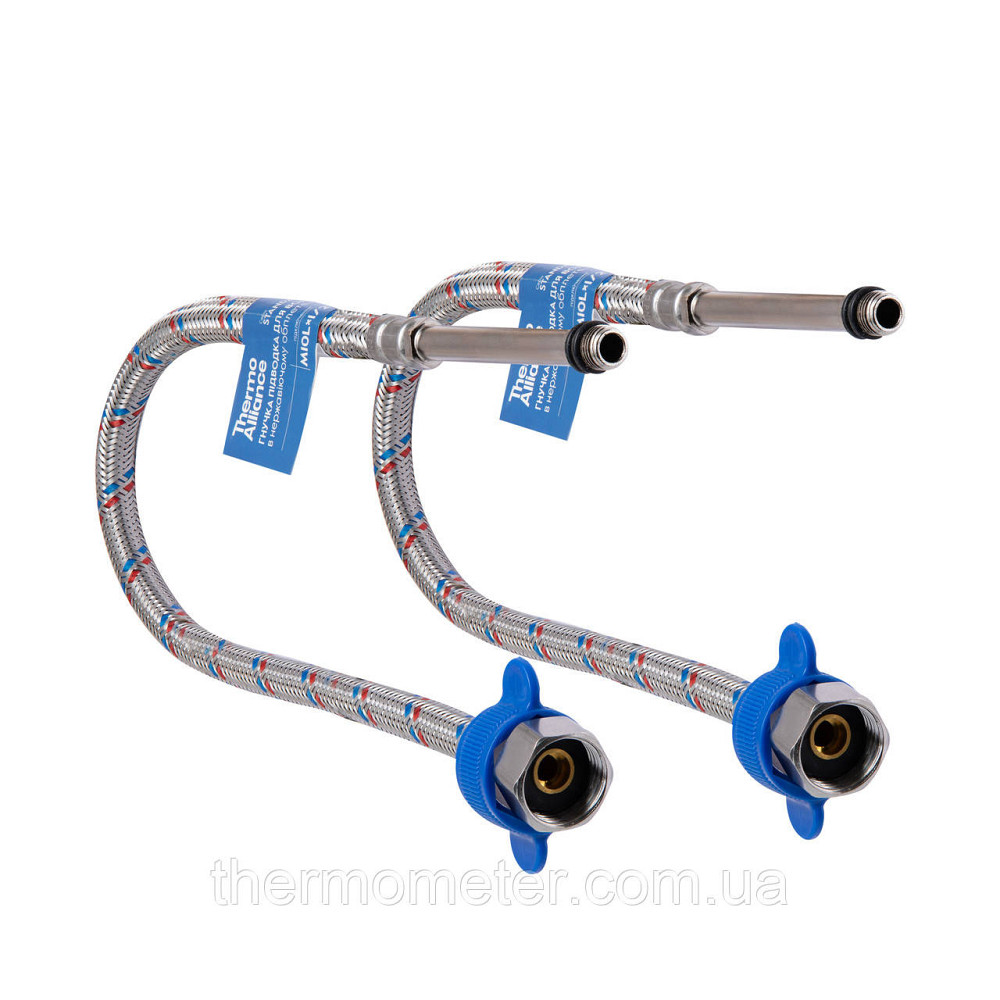 Гибкая подводка для воды Thermo Alliance Standart М10 100 см (пара) SD396W100L Киев - изображение 1