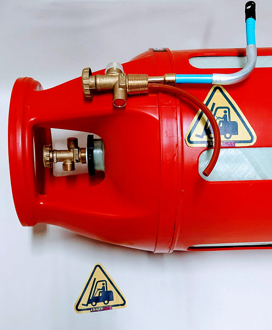 Газовий композитний балон 35 л для авто навантажувачів із запобіжним клапаном CАVAGNA Італія. Київ - фото 2