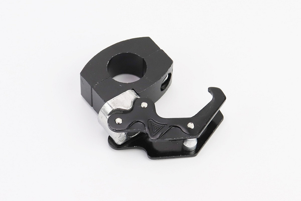 Гачок речовий (метал) подвійний, кріплення на кермо TUNING, ЧОРНИЙ Київ - фото 2