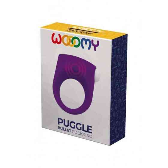 Эрекционное виброкольцо Wooomy Puggle, 1 виброрежим, диаметр 3–4,4 см Sex Aura Киев