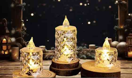 Набір LED свічок на батарейках  3 шт (0293) Смела