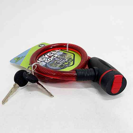 Прочный велозамок 187, 15*65, Защита противоугонный замок для велосипеда, Тросик замок для велосипеда XB-19 Ивано-Франковск