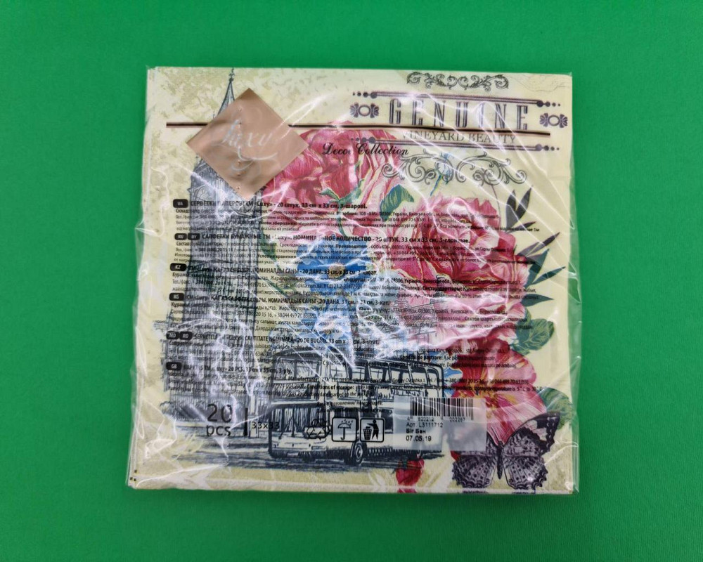 Серветка декор (ЗЗхЗ, 20 шт.) Luxy Біг-Бен (2063) (1 пачка) Харків - фото 4