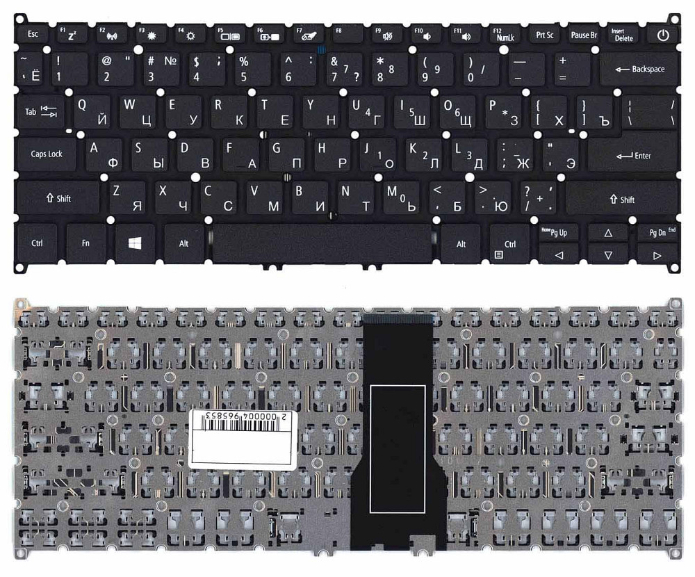 Клавиатура для ноутбука Acer Spin 5 SP513-51, Black, (No Frame), RU Вінниця - фото 1