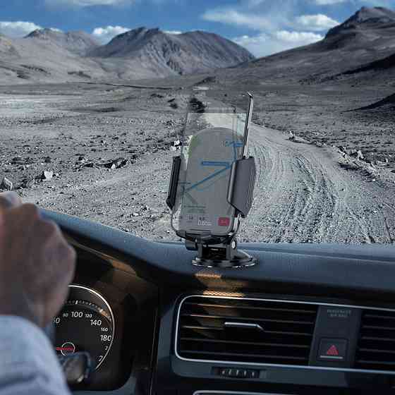 Держатель для телефона HOCO CA82 с присоской черный Киев