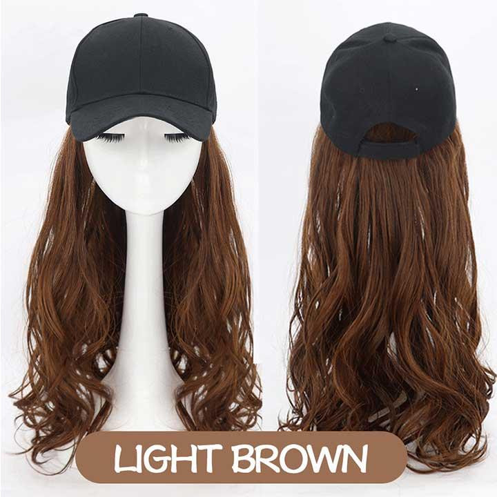 Перука кепка з хвилястим волоссям 60 см Шатенка Вінниця - фото 1