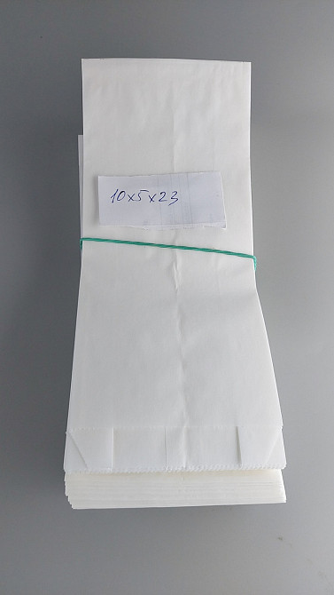 Жиростойкий бумажные пакеты саше 10/5*23 Белый (100 шт) Харьков - изображение 4