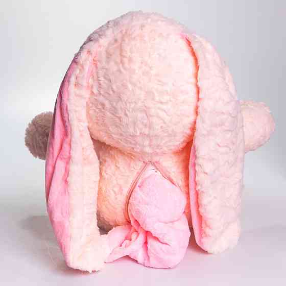 Зайчик-плед 3 в 1: м'яка іграшка та подушка, рожевий Київ