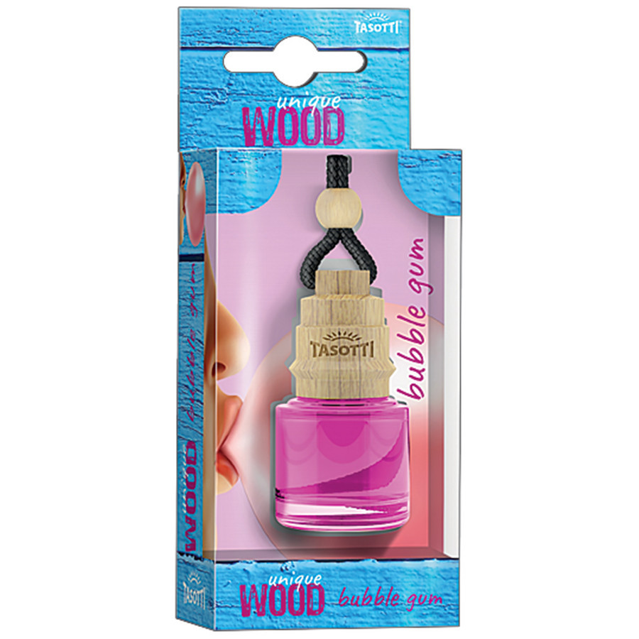 Ароматизатор для авто пробка "Unique Wood" Bubble Gum (Жувальна гумка) 7мл Tasotti Київ - фото 1