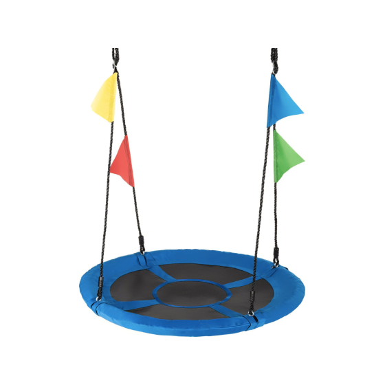 Садова гойдалка - гніздо Outtec XXL з прапорцями синій Київ