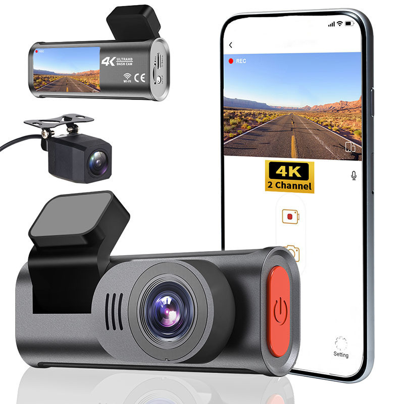 Biдеореєстратор автомобільний D-28 Pro з Wi-fi 2 камери 4K Вінниця - фото 3