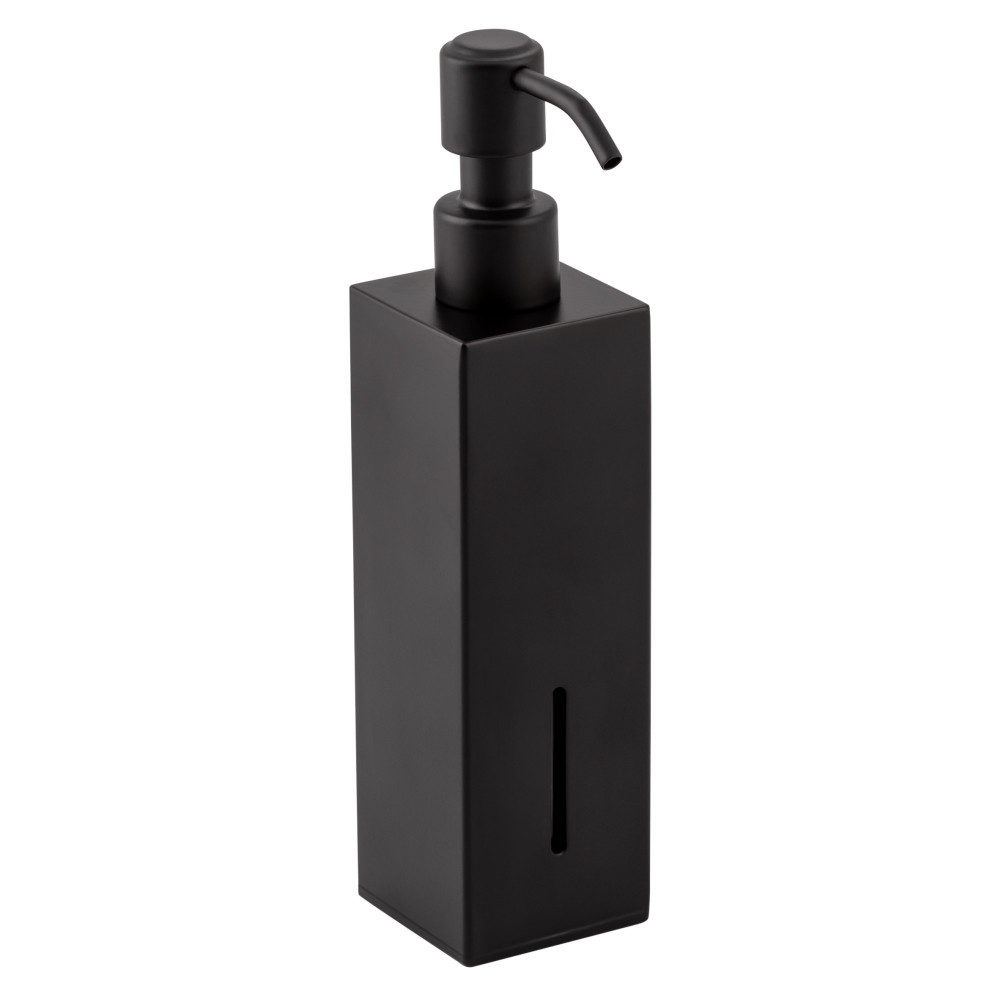 Дозатор для рідкого мила Qtap Liberty QTLIBBLM11522 Black Київ - фото 1