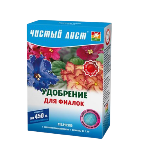 Добриво для фіалок мінеральне 300гр (кристал) Квітофор Чистий лист Житомир