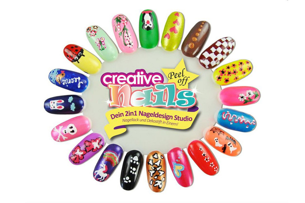 Дитячий лак-олівець для нігтів Creative Nails на водній основі (2 кольори малиновий + синій) Киев - изображение 6