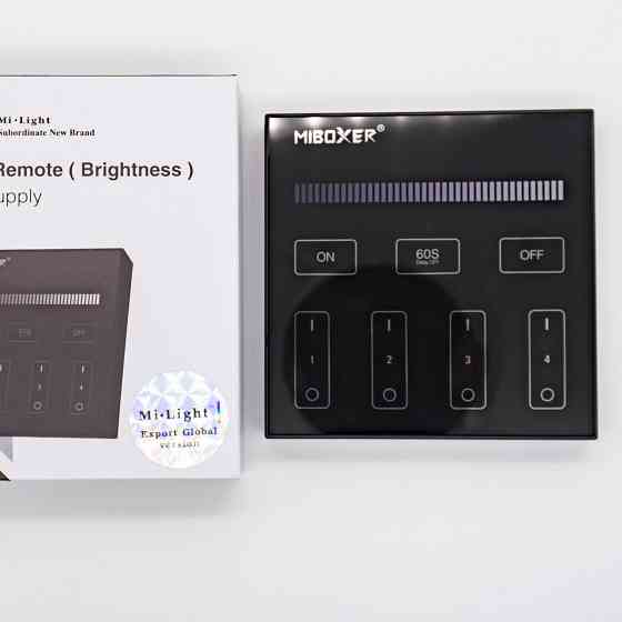 Miboxer Панель керування Мілайт бездротова чорна 4 зони 2,4 ГГц Київ