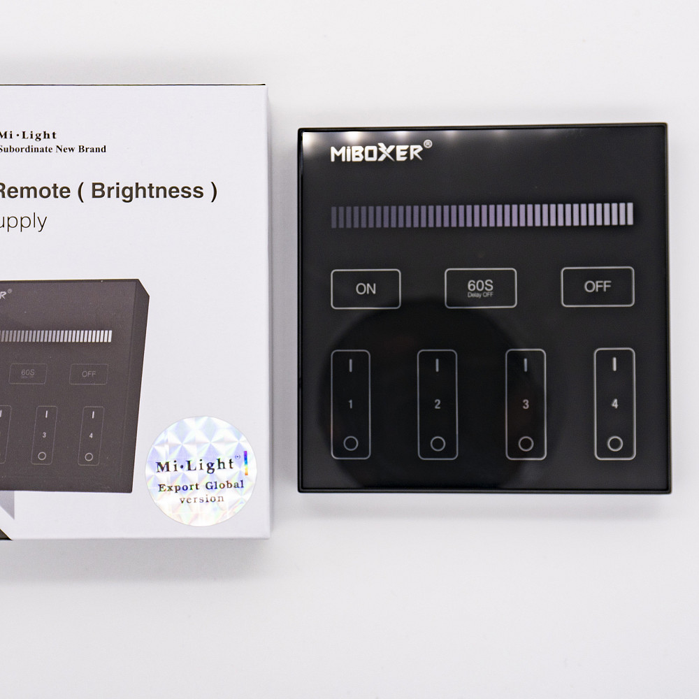 Miboxer Панель керування Мілайт бездротова чорна 4 зони 2,4 ГГц Київ - фото 6