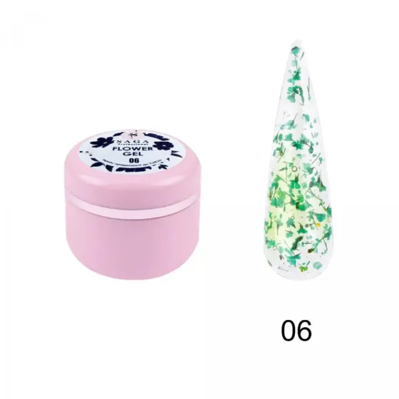 Гель з сухоцвітом Saga Professional Flower Fairy Gel № 06, 5 г Київ
