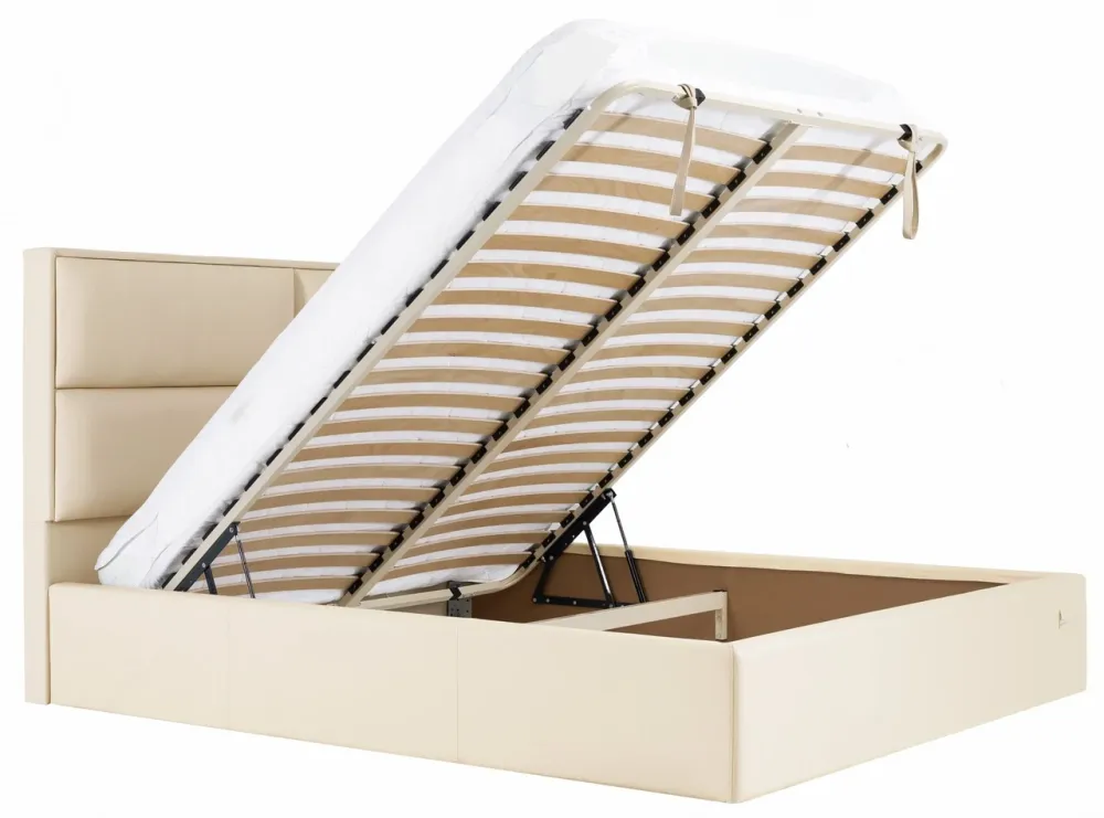 Кровать Двуспальная Sheffield Comfort 160 х 190 см Fly 2207 С подъемным механизмом и нишей для белья Бежевый Днепр - изображение 14